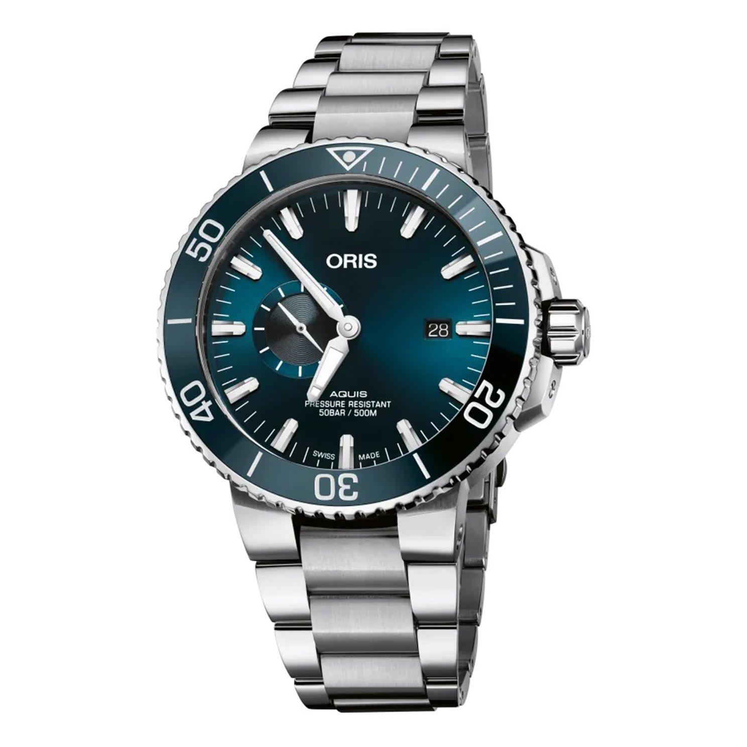 Oris aquis 2025 chronograph blue